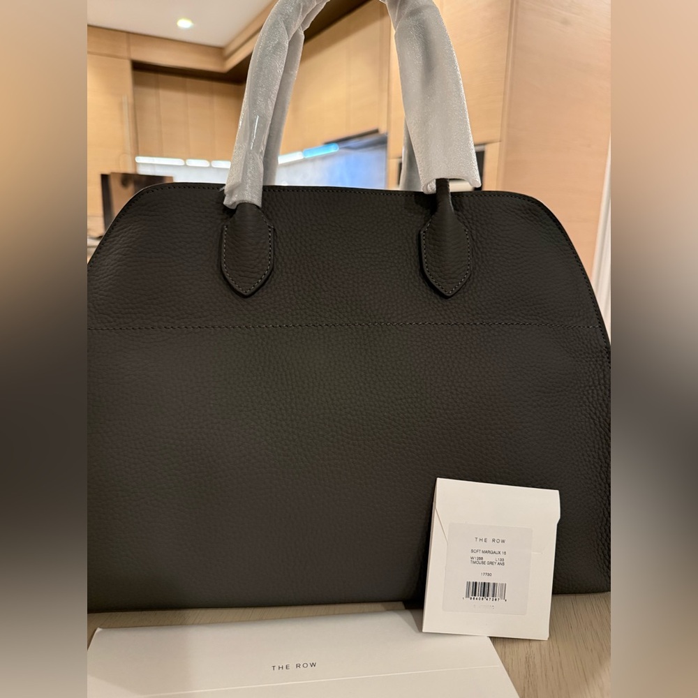 The Row Margaux 15, Gray Tote Bag - Picture 8 of 15